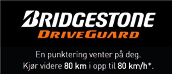 Bridgestone Driveguard punkteringsfri dekk bilde 1